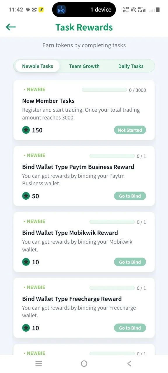 OK Pay Task Rewards - Newbie Tasks and Wallet Binding Rewards